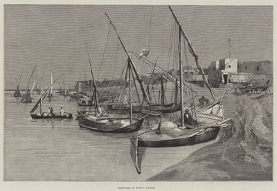 Sketches in Egypt, Luxor by Charles Auguste Loye